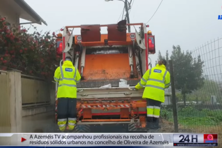 Azeméis TV acompanha um dia de trabalho dos profissionais da Hidurbe na recolha de resíduos sólidos urbanos