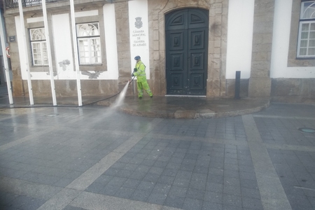  HIDURBE performs the disinfection of the Municipality of Oliveira de Azeméis streets